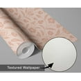 thumbnail image 6 of S4Sassy Self Adhesive Wallpaper, Floral Wallpaper, Peach Removable Diy Vinyl Wall Covering, Textured Peel And Stick Contact Paper For Entryway Accent Wall, Easy Home Decor Solution (25"X120"), 6 of 9