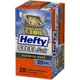 thumbnail image 2 of Hefty Steelsak Heavy Duty Large Trash Bags, Black, Unscented, 39 Gallon, 28 Count, 2 of 6