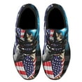 thumbnail image 2 of German Shepherd Patriotic American flag Shoes Sneakers Black Size 8.5, 2 of 7