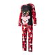 thumbnail image 4 of Conjuntos de pijamas familiares a juego Fiomva con estampados de Papá Noel, pijamas navideños para hombres, mujeres y niños., 4 of 8