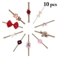 thumbnail image 2 of 10 Pcs Bandeau pour Bébé Mode Mignon Décor de Fleurs Bande pour Cheveux de Bébé Bandeau pour Bébé, 2 of 10