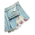 thumbnail image 5 of Jessica Simpson Girls' Vintage Wash Crochet Pocket Denim Short, Sizes 7-16, 5 of 5