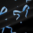 thumbnail image 5 of Manfei Blue Coquette Bow Knot Kitchen Curtains,Cartoon Bowtie Pattern Black Out Curtains Pack of 2 (42x63 Each), 5 of 6
