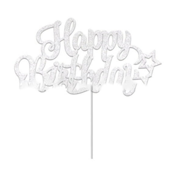 Lloopyting 10*Birthday Cake Inserts, 10*Paper Sticks, 10*Glue Clearance! Birthday Cake Card E Cake Decorating Kit Cake Decorating Supplies,Kitchen Decor,Kitchen Essentials,Kitchen Gadgets