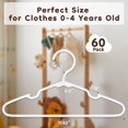 thumbnail image 3 of Baby Hangers VTRIN, paquete de 60 unidades, plástico duro de gran capacidad, 3 of 7