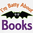 thumbnail image 3 of CafePress - Batty About Books Kids Baseball Jersey - Kids Cotton Baseball Jersey, 3/4 Sleeve Shirt, 3 of 4