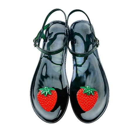 

Womens Sandals Women Shoes Manufacturer Transparent Jelly Shoes Women Flat Slippers Summer Slippers Beach Jelly Sandals for Women E 7.5