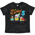 thumbnail image 3 of Inktastic Its My Birthday Circus Train 5th Birthday Boys or Girls Toddler T-Shirt, 3 of 5