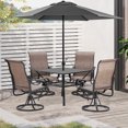 thumbnail image 2 of Outsunny 5-Piece Outdoor Patio Dining Set, Brown, 2 of 10