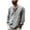 Gray, variant on Fesfesfes Long Sleeve Shirt Mens Pullover Tether V-Neck Long Sleeve Casual Top Blouse Shirt Under $10