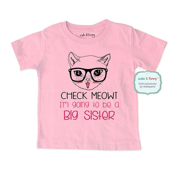 Check Meowt I'm going to be a Big Sister - cute & funny surprise Baby birth pregnancy announcement Shirt