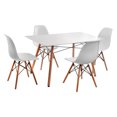 thumbnail image 1 of Mesa Con Sillas Roco Eames Comedor Moderno Minimalista Vintage Blanco Mobeler Comedor Roco Rectangular, 1 of 3