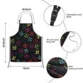 thumbnail image 3 of Math Equations Lab Diagrams Green Pattern Kids Aprons for Girls and Boys,Adjustable Neck Strap Toddler Aprons for Kids Cooking Baking, 3 of 6