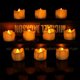 thumbnail image 5 of 12 Uds. Temporizador de velas de té con Control remoto, vela sin llama con pilas de larga duración con bombilla ámbar parpadeante, luz de té eléctrica, 5 of 5