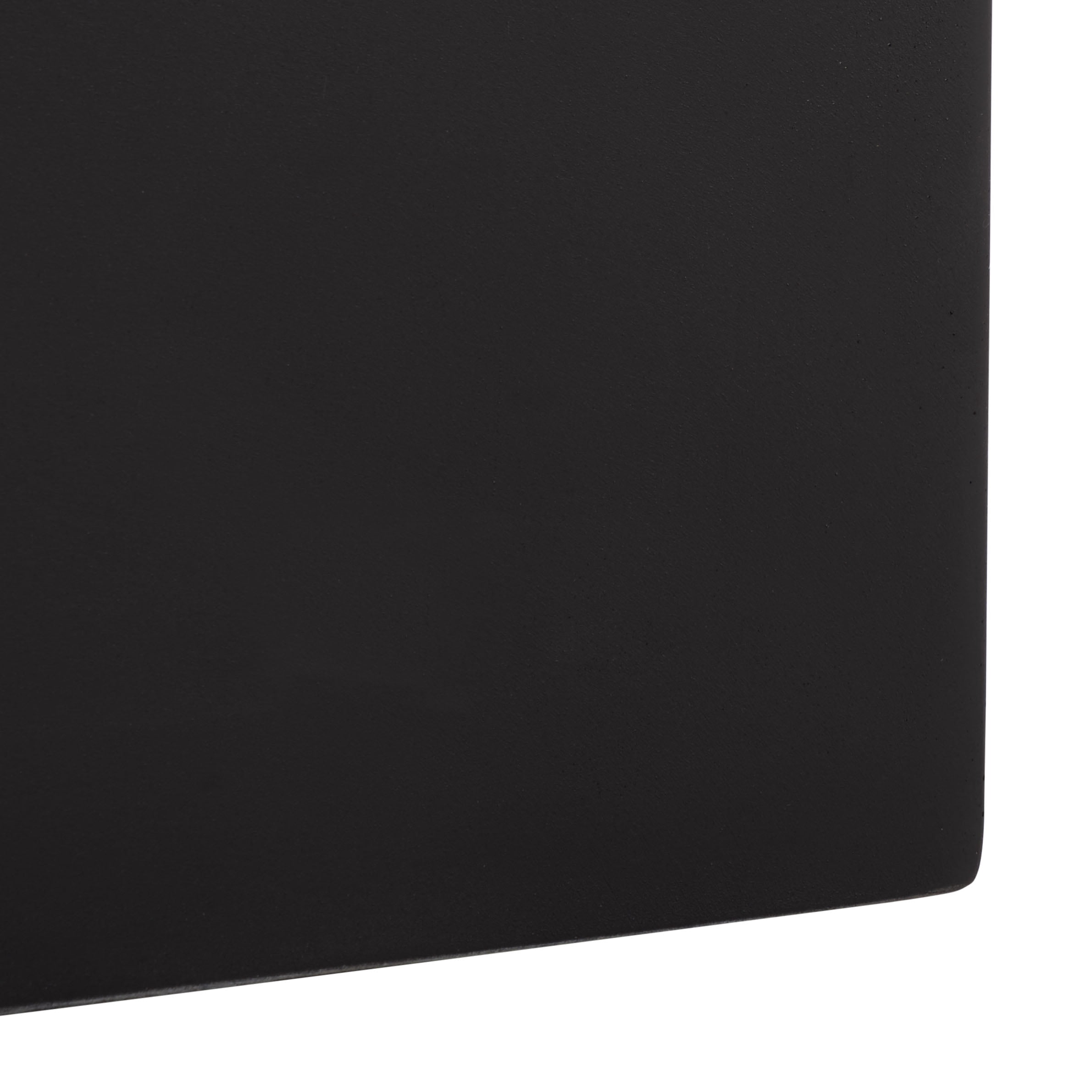 Safavieh 11.8" x 11.8" x 23.6" Square Black Fiberstone Planter