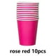thumbnail image 3 of Vasos de papel de colores Toystoory 10 Uds. desechables para niños zona de arte Rosa roja, 3 of 6