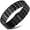 Black, variant on ®Titanium Bracelet – Bracelets for Men – Premium Fold-over Clasp & Adjustable Length with Sizing Tool (Black)