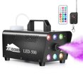 thumbnail image 2 of Joyfy Halloween Fog Machine with 13 Colors, 500W Outdoor Fog Machine with 4 light modes & Wireless Remote Control for Wedding, Halloween, Party and Indoor (Not Included Atomized Liquid), 2 of 10