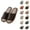Bronze, variant on Fluffy Slippers for Women Soft Cozy Plush Indoor Slides Men's And Women's Summer Thick Soled Indoor Non Leisure Bathroom Soft Soled Slippers