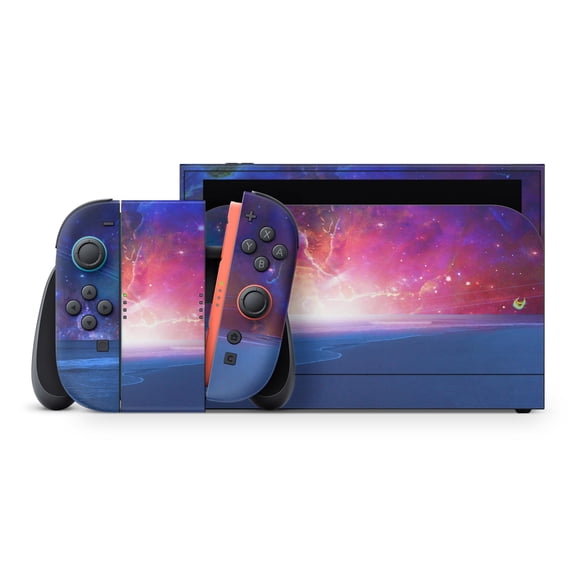 DesignSkinz Galaxy Explosion over Calm Sea Shore Full-Body Skin Decal Wrap Cover for Nintendo Switch 2