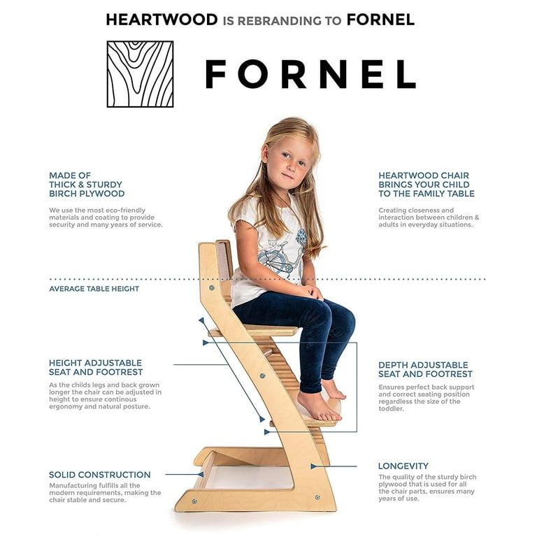 Heartwood adjustable wooden high chair on sale