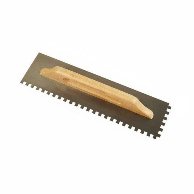 kowaku Notched Trowel Even Spreading Notched Tiling Trowel Professional Finishing Adhesive Spreader for Tilers, DIY Enthusiasts, Home Renovation, Flooring