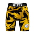 thumbnail image 2 of Men's Rock Em Socks  Gold Pittsburgh Steelers Game Paint Boxer Briefs, 2 of 3