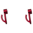thumbnail image 1 of serony Alloy Easy-to- Side Storage Hook With Exquisite Craftsmanship Aluminum Alloy Hook Half Cover Hook red 2Set, 1 of 6