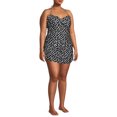 thumbnail image 2 of Nicole Miller Women's Plus Size Polka Dot Convertible Strap One Piece Swimsuit, 2 of 5