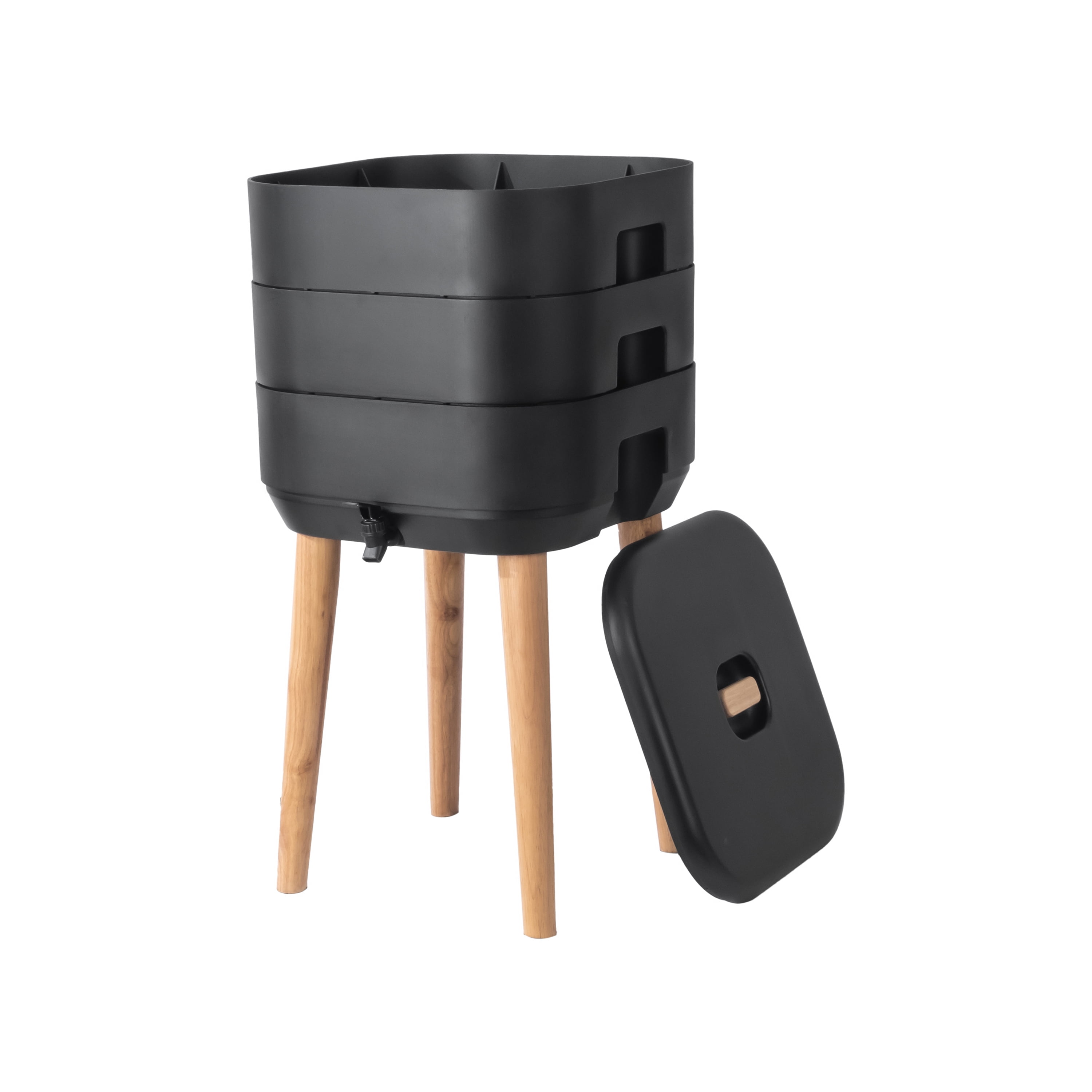 Expert Gardener Compost Bin with 6-Gallon Capacity and 360-Degree Airflow