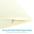 thumbnail image 5 of PiccoCasa Soft Microfiber Zippered Pillowcase Set of 2, Queen Pearl White, 5 of 7