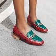 thumbnail image 4 of Sandalias de verano para mujer de tacón bajo de cuero con patrón de serpiente artificial a la moda Wmkox8yii shkj729, 4 of 9