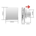 thumbnail image 3 of Window Wall Exhaust Fan with Remote Controls Ventilation Extractor Ventilation Fan Kitchen Airflows Air Fan, 3 of 17
