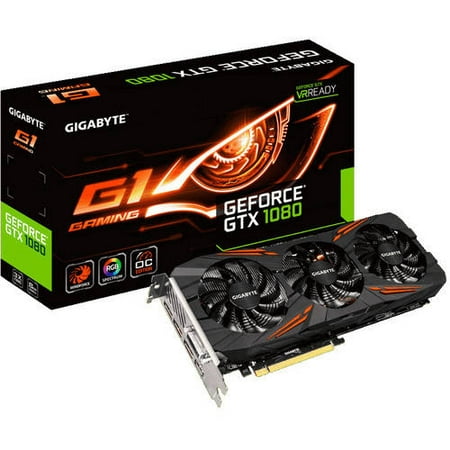 GIGABYTE NVIDIA GeForce GTX 1080 G1 Gaming 8GB GDDR5X PCI Express 3.0 Graphics Card