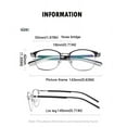 thumbnail image 3 of Womens Mens Glasses Frames Metal Vintage Sports Eyeglasses Frames, 3 of 5