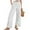 *White, variant on ClodeEU Woman Linen High Waisted Pull On Flowy Wide Leg Pants,Casual Baggy Drawstring Trousers Pants White,Womens Plus L