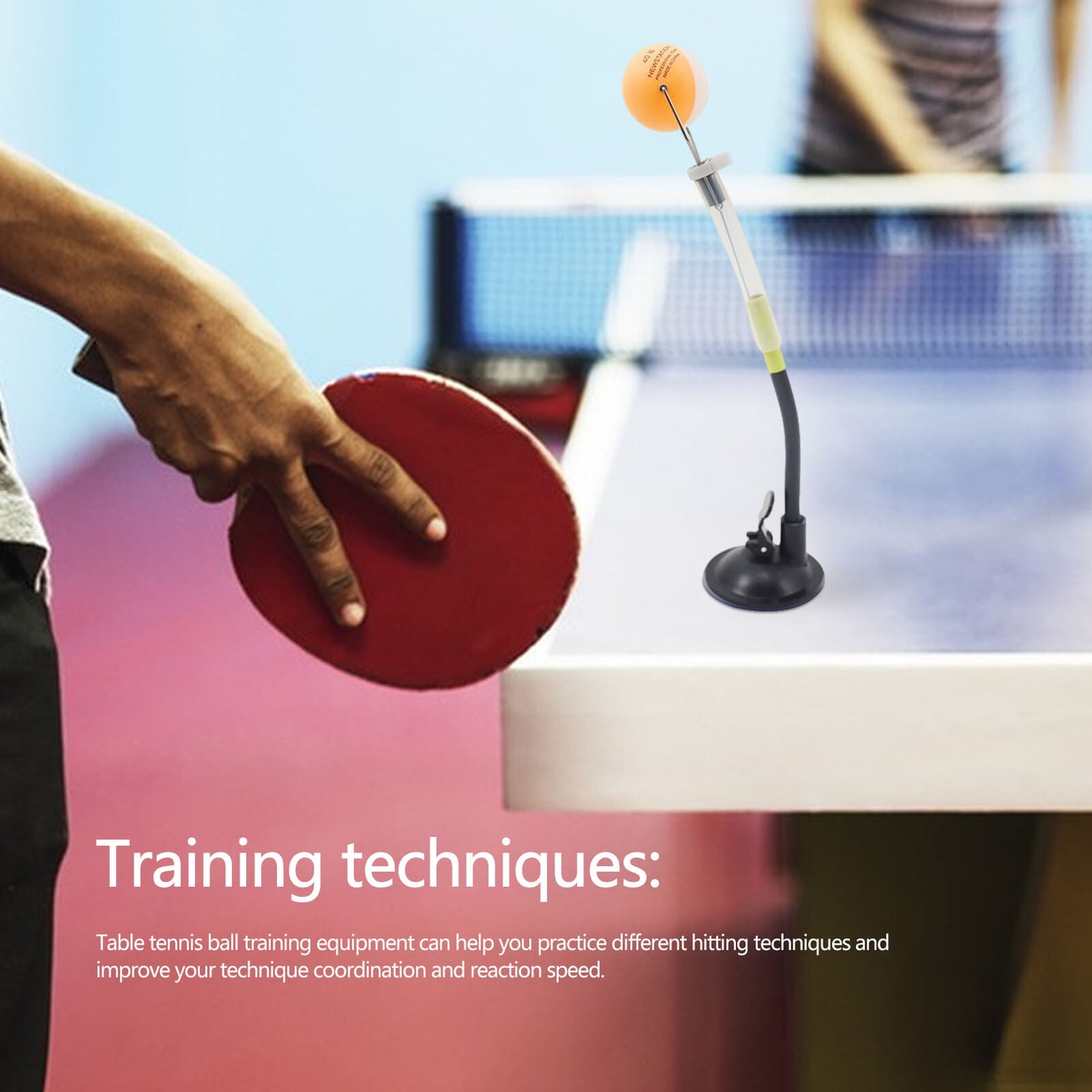 Table Tennis Trainer Professional Ping Pong Robot Machine Sucker Type Training