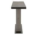 thumbnail image 3 of Benzara BM174155 31.5 x 55 x 16 in. Metal Base Sofa Table with Acaia Wood Top - Slate Gray, Espresso Brown & Black, 3 of 5