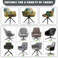 thumbnail image 6 of Whosucclay Hummingbird Sunflower Butterfly Print Stretch Wingback Dining Chair Cover Protector, Dustproof Swivel Armrest Curved Back, Stain Resistant Home Office Desk Chair Covers for Vanity, 6 of 7