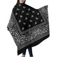 thumbnail image 4 of VERTEX&KAIBIN Barber Cape for men Hair Cutting,Black Paisley Cool cape designer,professional barber supply capes, 4 of 7