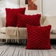 thumbnail image 1 of Almohada de soporte lumbar de terciopelo de copo de nieve para tejer | Cojín de terciopelo PV suave con acolchado fino | Funda de almohada con cremallera oculta | Sofá decorativo y cojín de oficina, 1 of 7
