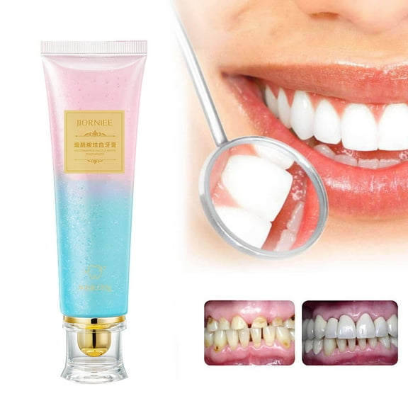 Niacinamide Toothpaste, Toothpaste Cleaning Fresh Breath Bright Stain Removal Enamel Safe Whitening