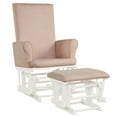 thumbnail image 1 of Costway Baby Nursery Relax Rocker Rocking Chair Glider & Ottoman Set w/Cushion Pink, 1 of 10