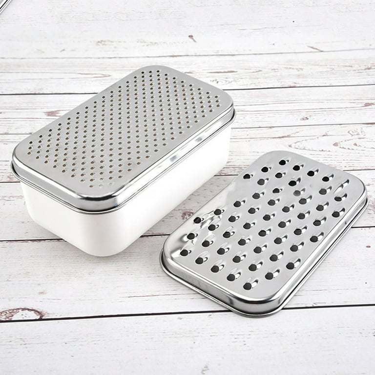 1Piece Cheese Grater Stainless Steel Grater with Food Storage