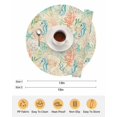 thumbnail image 6 of 15 Inch Round Placemats Set of 4, Teal Red Coastal Non Slip Heat Insulation PP Table Mats, Nautical Seahorse Beach Coral Starfish Beige Washable Place Mats for Kitchen Dining Party Table Decor, 6 of 7