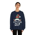 thumbnail image 3 of Historian Elf Christmas Unisex Sweatshirt, S-2XL Holidays Xmas Elves, 3 of 9