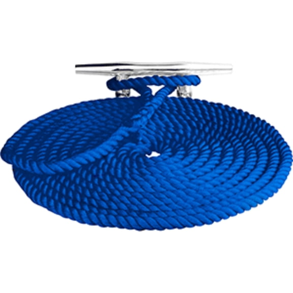 9" Blue Sea Dog Functional Twisted Nylon Dock Line 3/8" x 15'