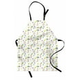 thumbnail image 1 of Baby Apron Infant Giraffes Flying with Balloons with Polka Dotted Background Newborn Love Hearts, Unisex Kitchen Bib Apron with Adjustable Neck for Cooking Baking Gardening, Multicolor, by Ambesonne, 1 of 3