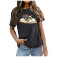 thumbnail image 1 of WEAIXIMIUNG T-Shirt Imprimé à Manches Courtes et Col Rond pour Femmes de la Saint-Valentin, 1 of 4