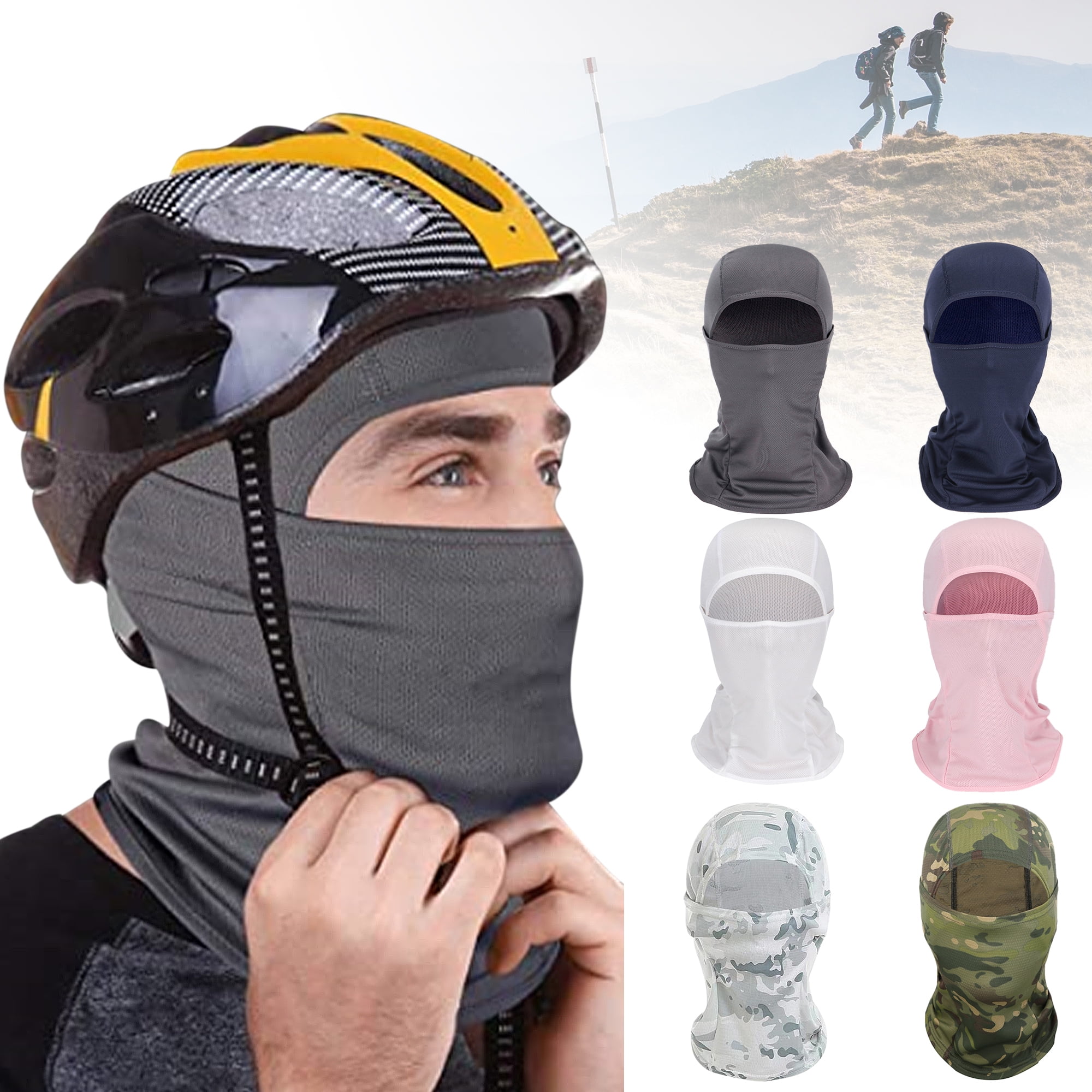 Men Women Balaclavas Motorcycle Face Mask for Hiking Cycling Outdoor ...